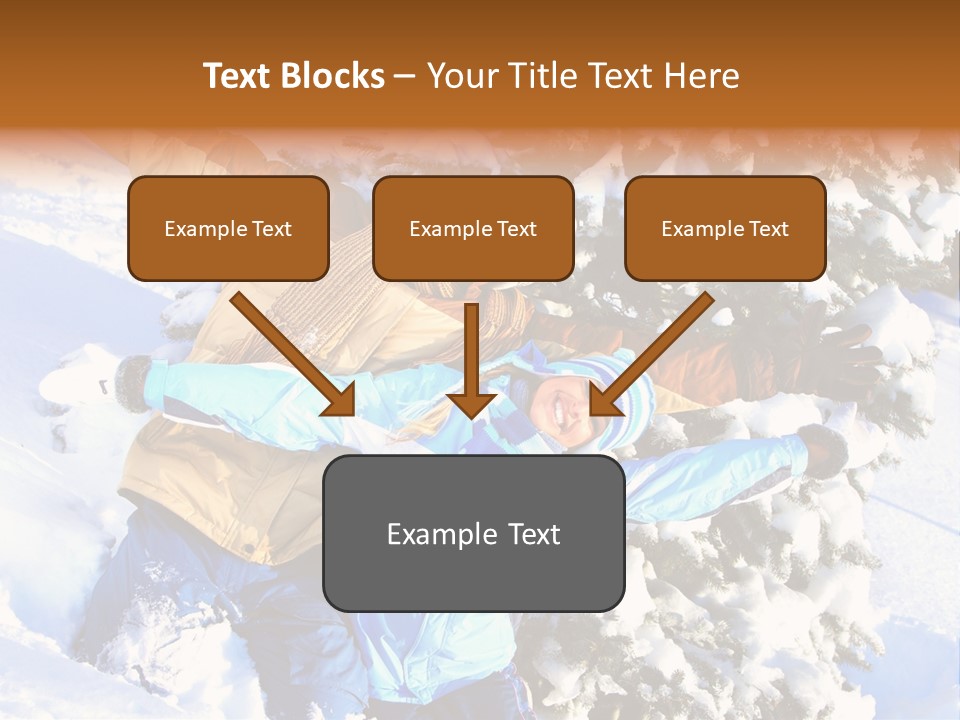 Snowy Sport Hugging PowerPoint Template