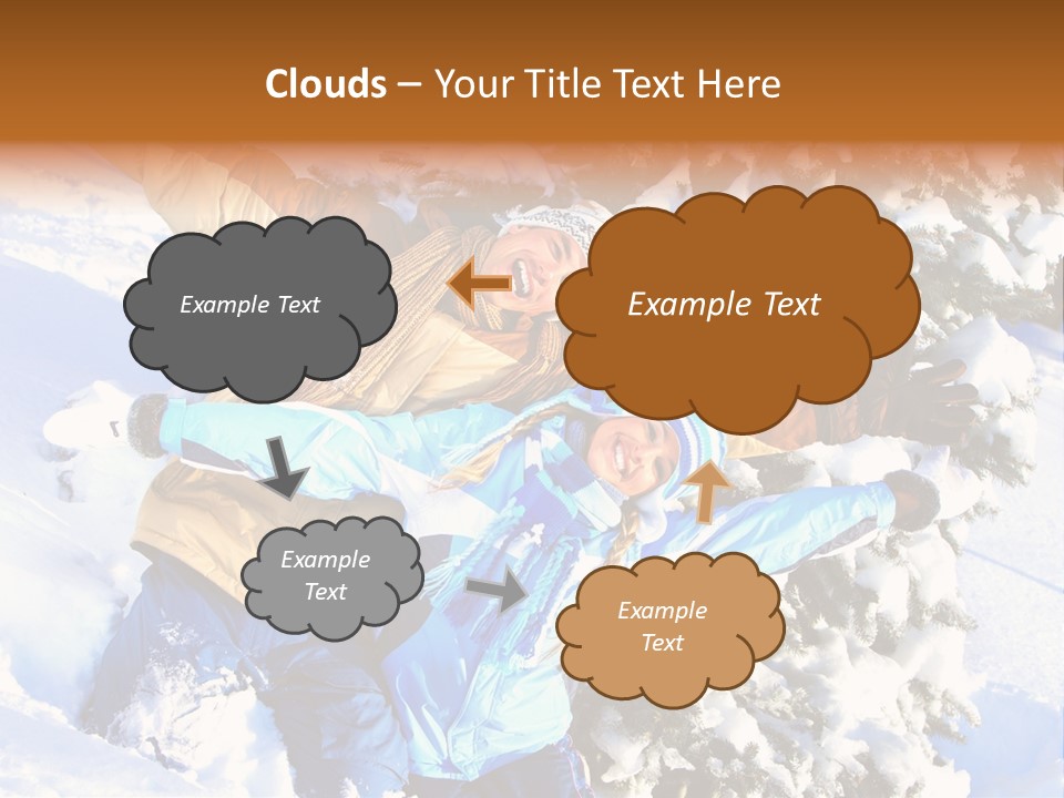 Snowy Sport Hugging PowerPoint Template