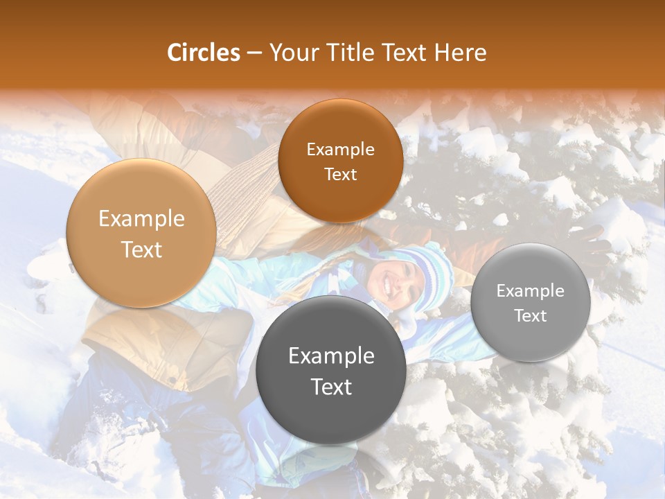 Snowy Sport Hugging PowerPoint Template