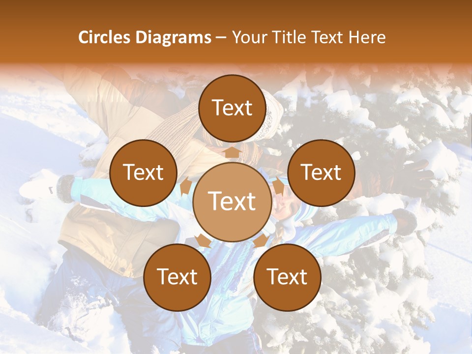 Snowy Sport Hugging PowerPoint Template