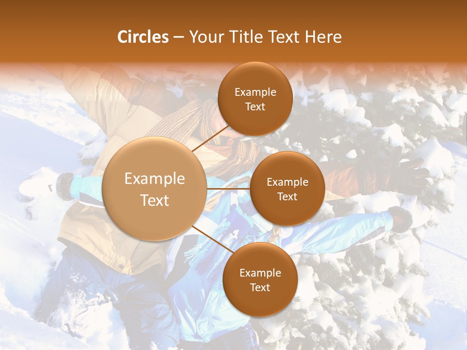 Snowy Sport Hugging PowerPoint Template
