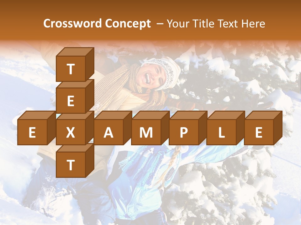 Snowy Sport Hugging PowerPoint Template