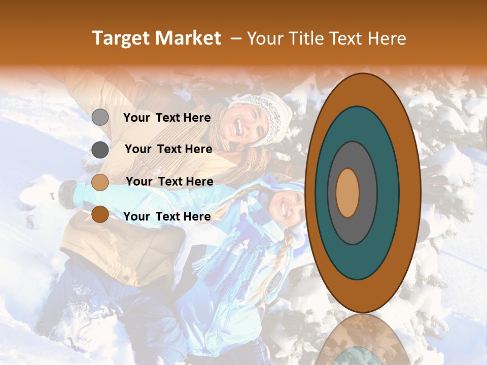 Snowy Sport Hugging PowerPoint Template