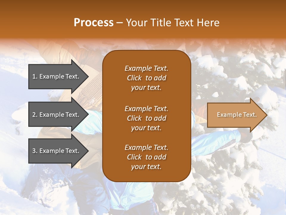 Snowy Sport Hugging PowerPoint Template
