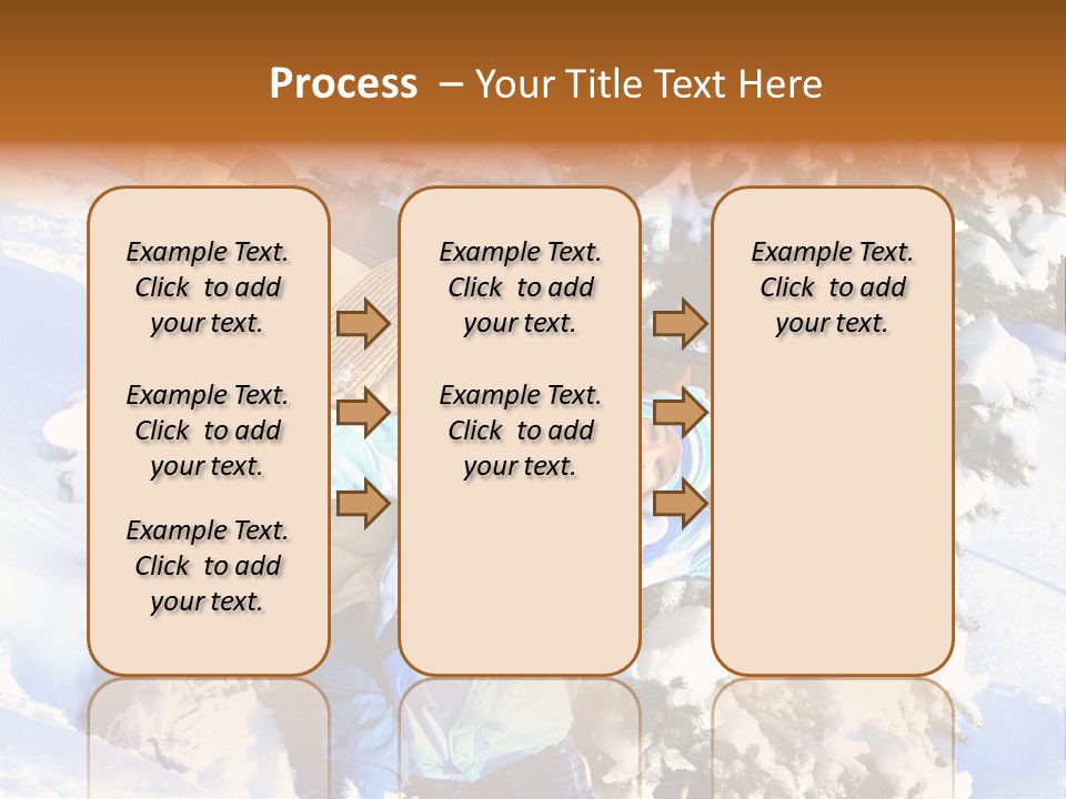 Snowy Sport Hugging PowerPoint Template