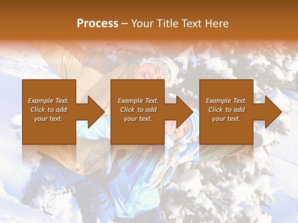 Snowy Sport Hugging PowerPoint Template