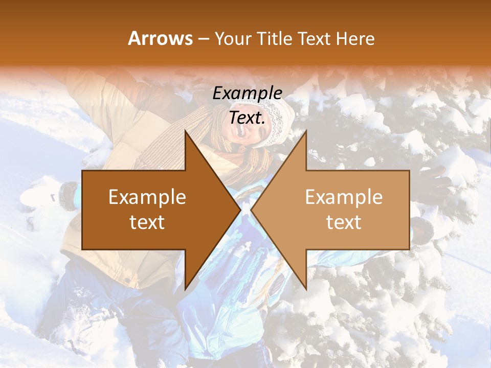 Snowy Sport Hugging PowerPoint Template