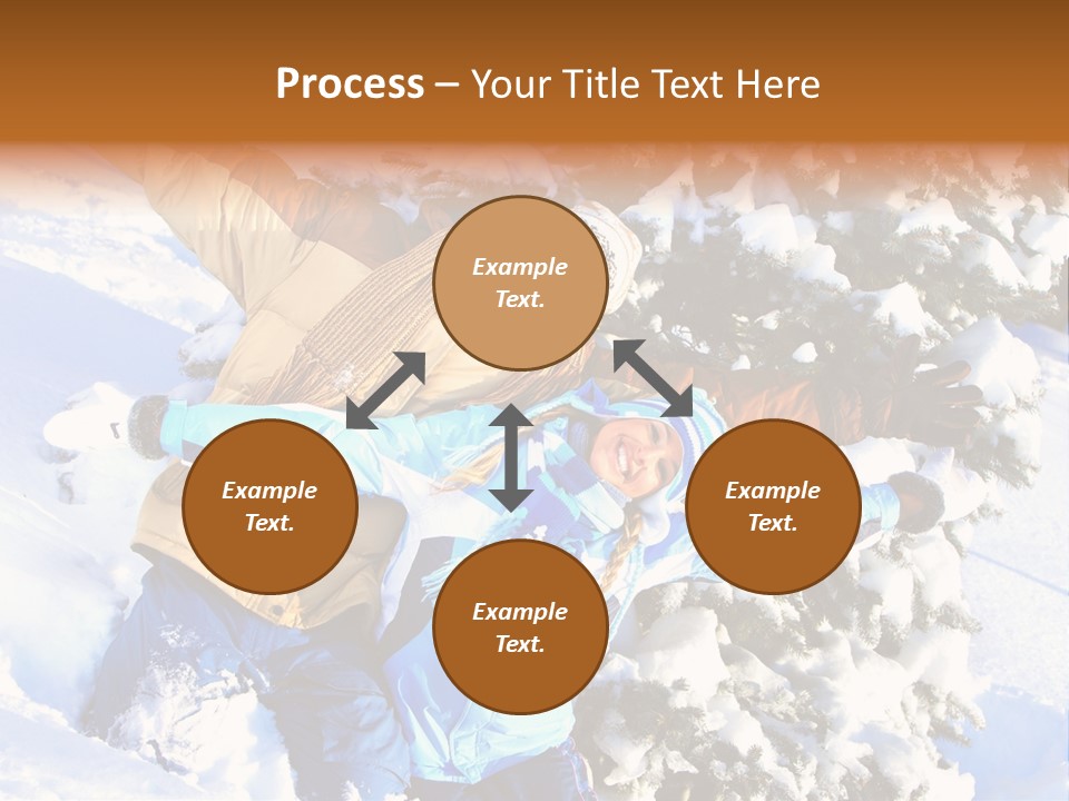 Snowy Sport Hugging PowerPoint Template