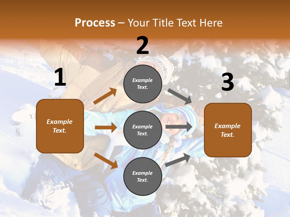 Snowy Sport Hugging PowerPoint Template