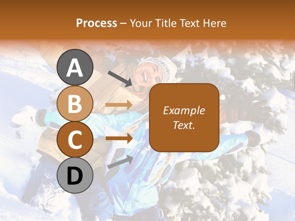 Snowy Sport Hugging PowerPoint Template