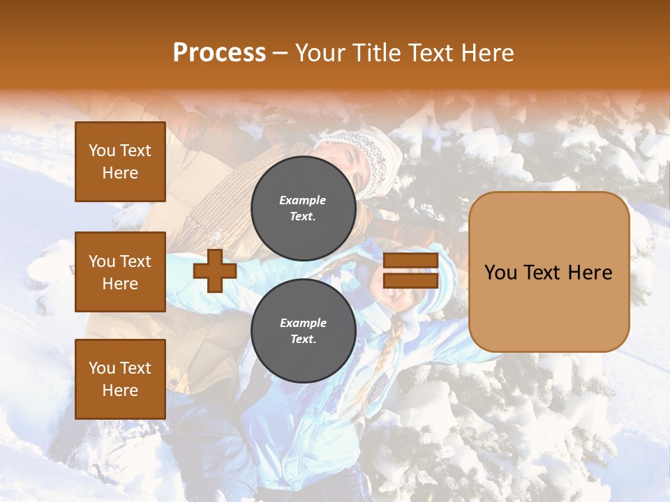 Snowy Sport Hugging PowerPoint Template
