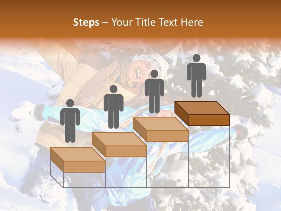 Snowy Sport Hugging PowerPoint Template