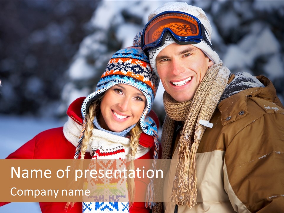 Wintery Winter Weekend PowerPoint Template