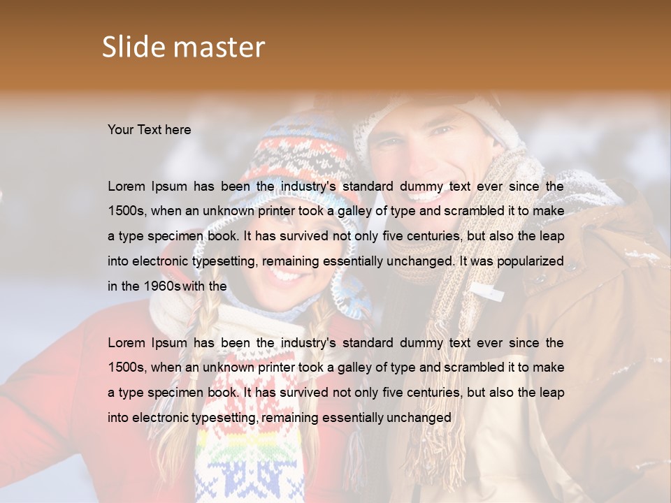 Wintery Winter Weekend PowerPoint Template