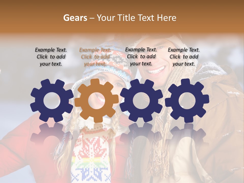 Wintery Winter Weekend PowerPoint Template