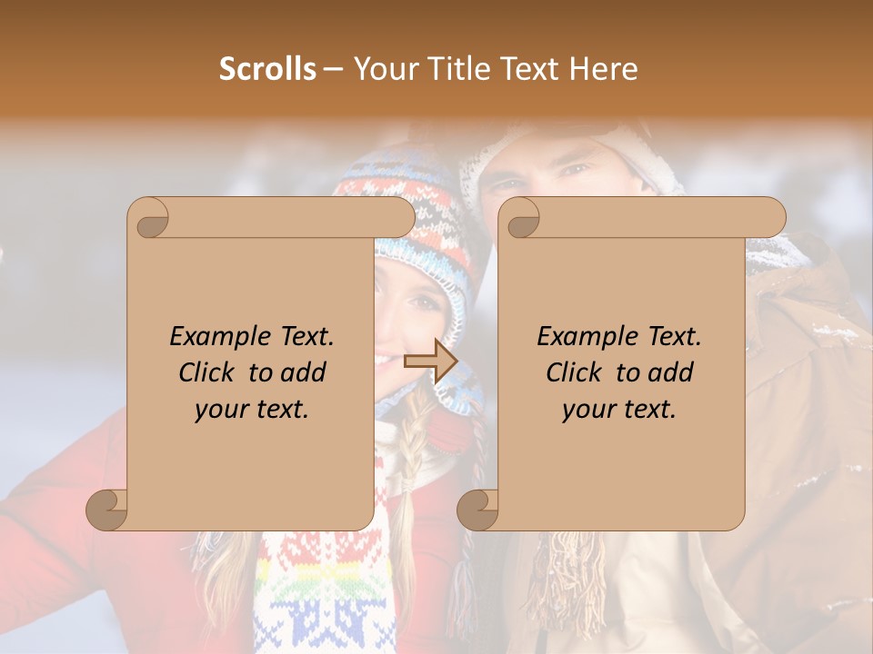 Wintery Winter Weekend PowerPoint Template