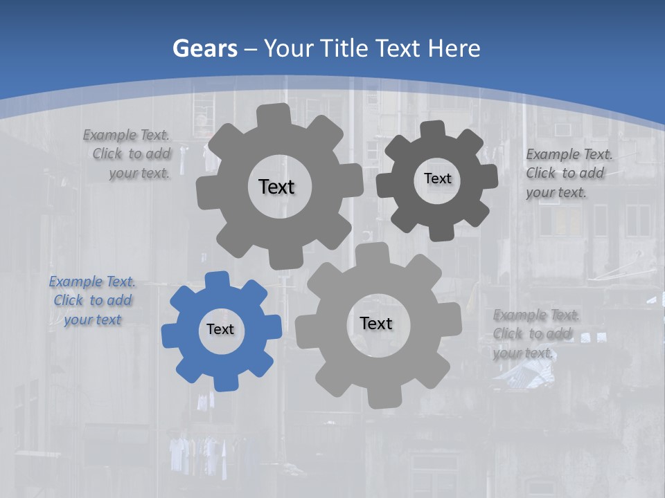 Dirty Worn Dark PowerPoint Template