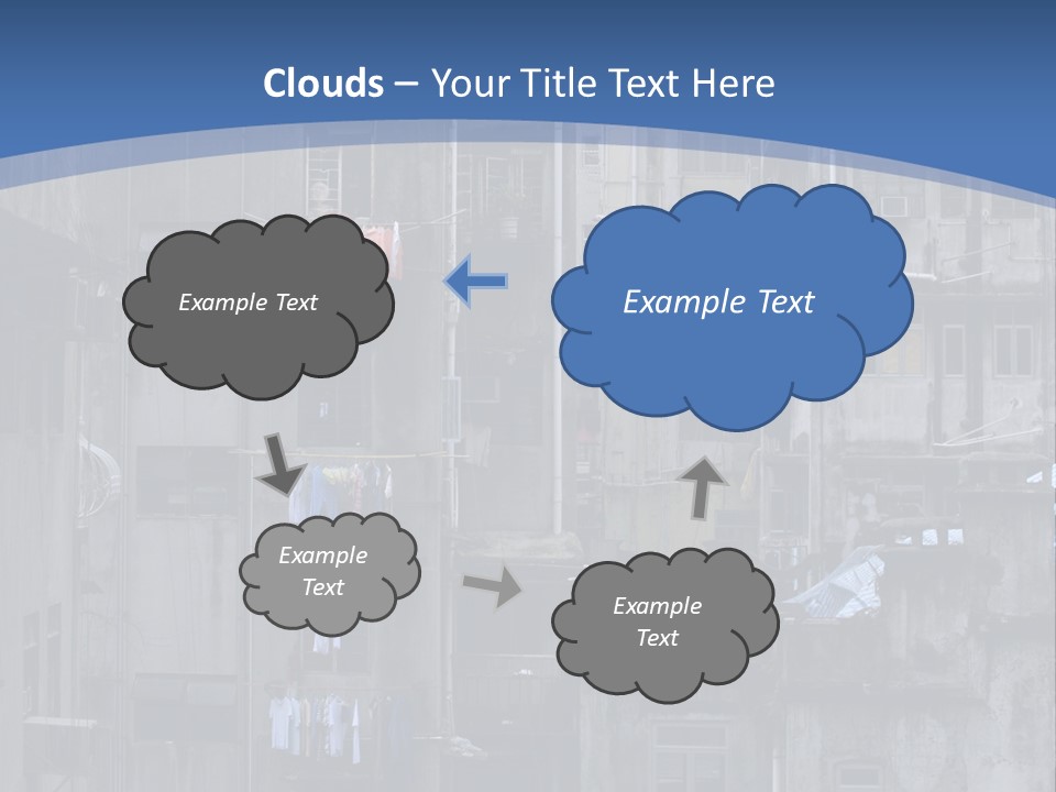 Dirty Worn Dark PowerPoint Template