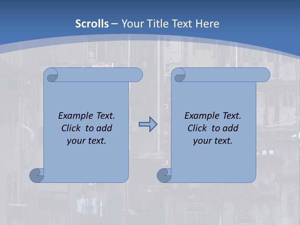 Dirty Worn Dark PowerPoint Template