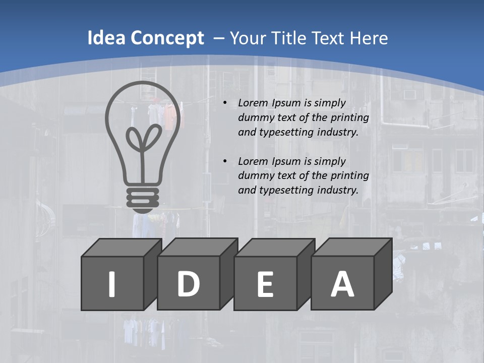 Dirty Worn Dark PowerPoint Template