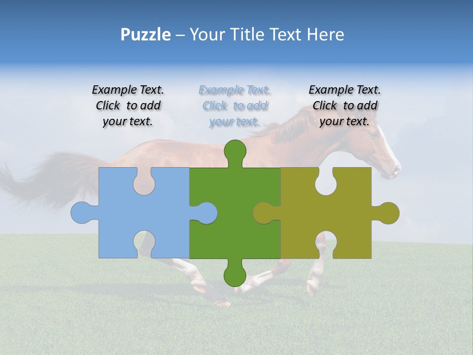 Equestrian Nature Racing PowerPoint Template