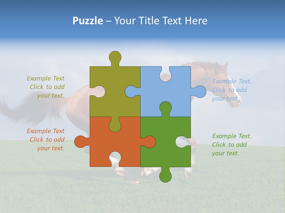Equestrian Nature Racing PowerPoint Template