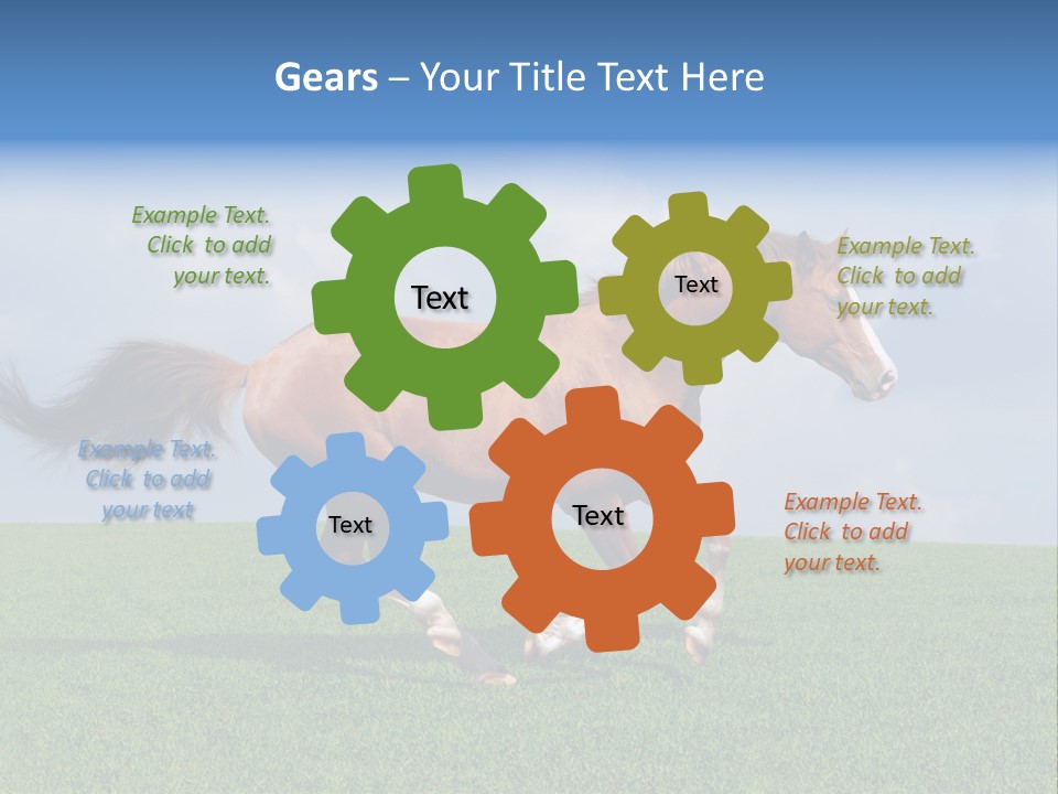 Equestrian Nature Racing PowerPoint Template