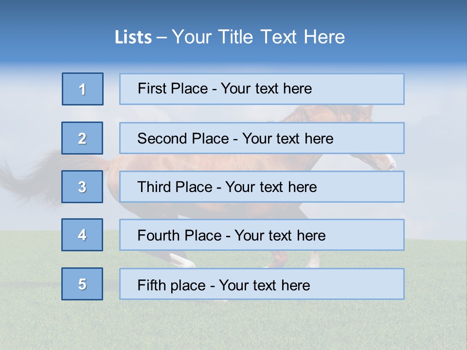 Equestrian Nature Racing PowerPoint Template