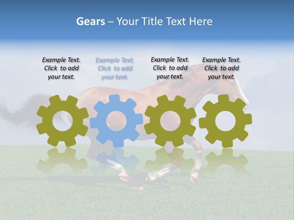 Equestrian Nature Racing PowerPoint Template