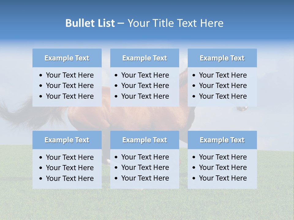 Equestrian Nature Racing PowerPoint Template