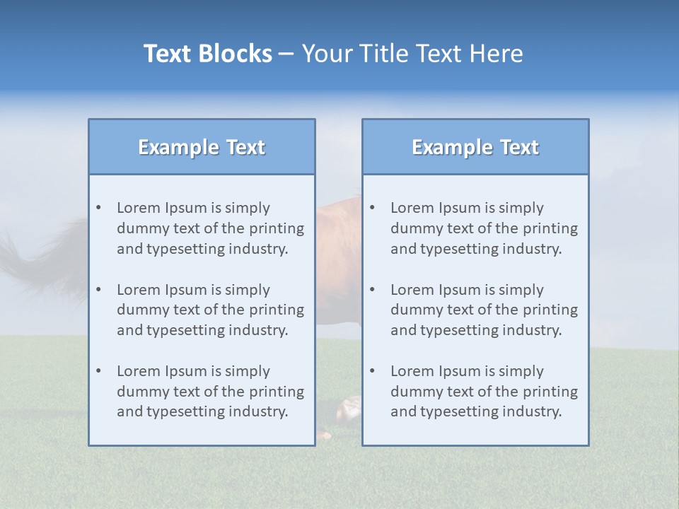 Equestrian Nature Racing PowerPoint Template