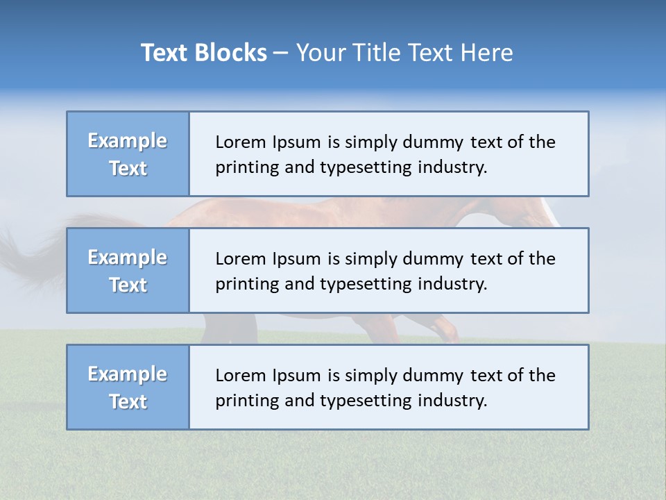 Equestrian Nature Racing PowerPoint Template