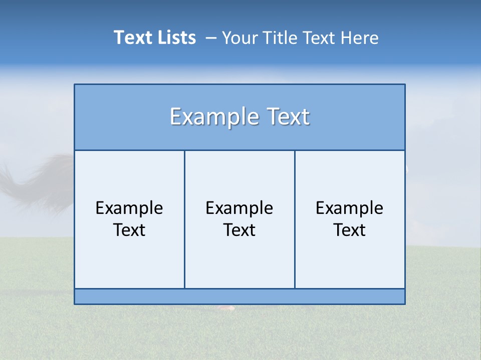 Equestrian Nature Racing PowerPoint Template