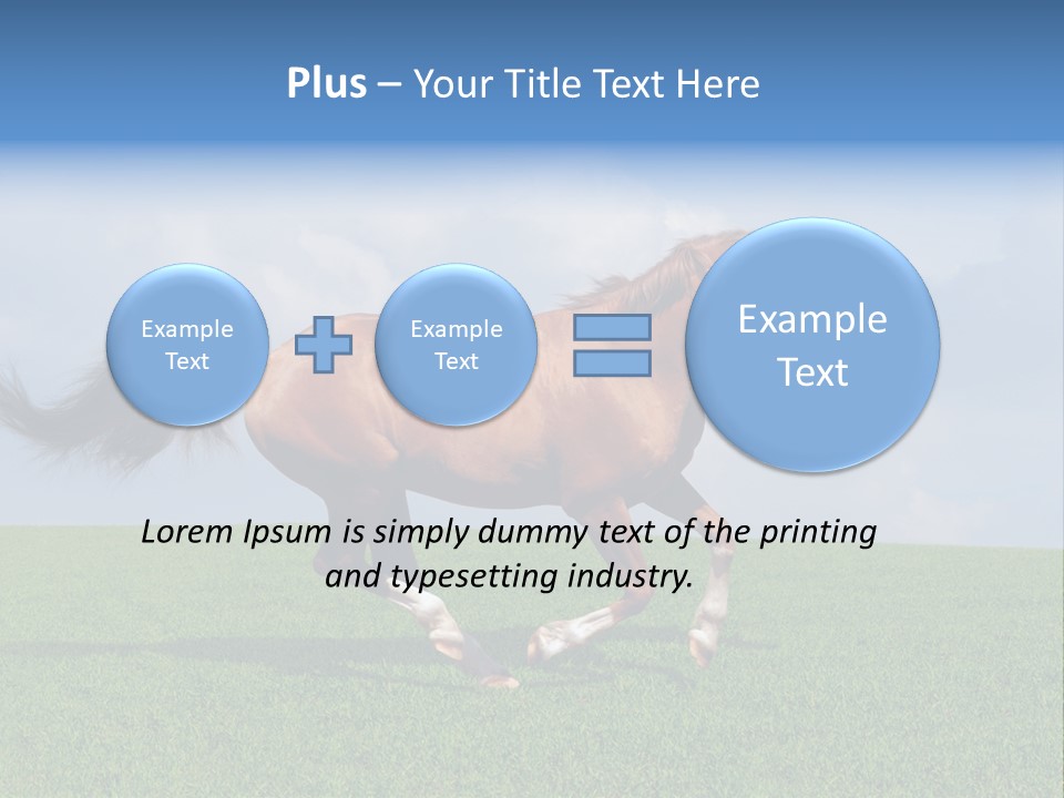 Equestrian Nature Racing PowerPoint Template