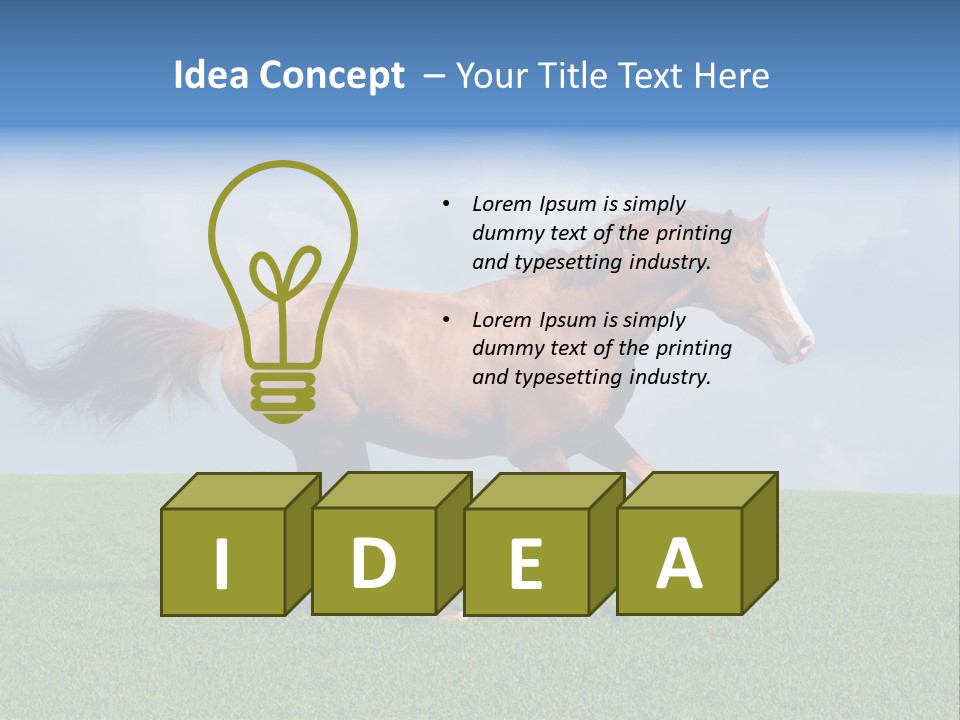 Equestrian Nature Racing PowerPoint Template