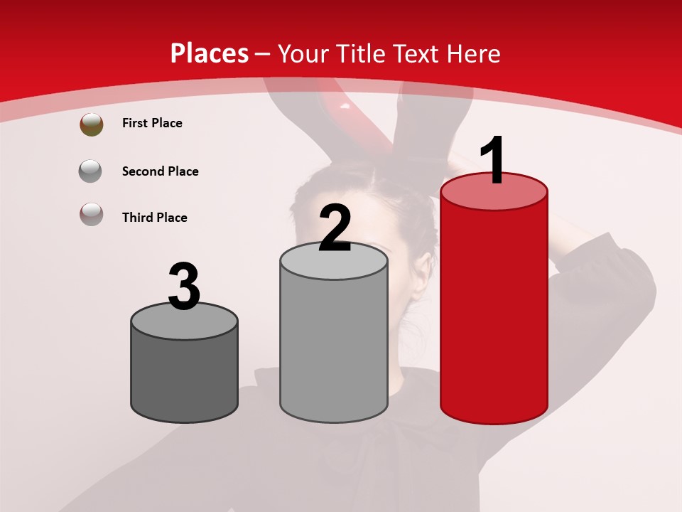 Person Beautiful Pose PowerPoint Template