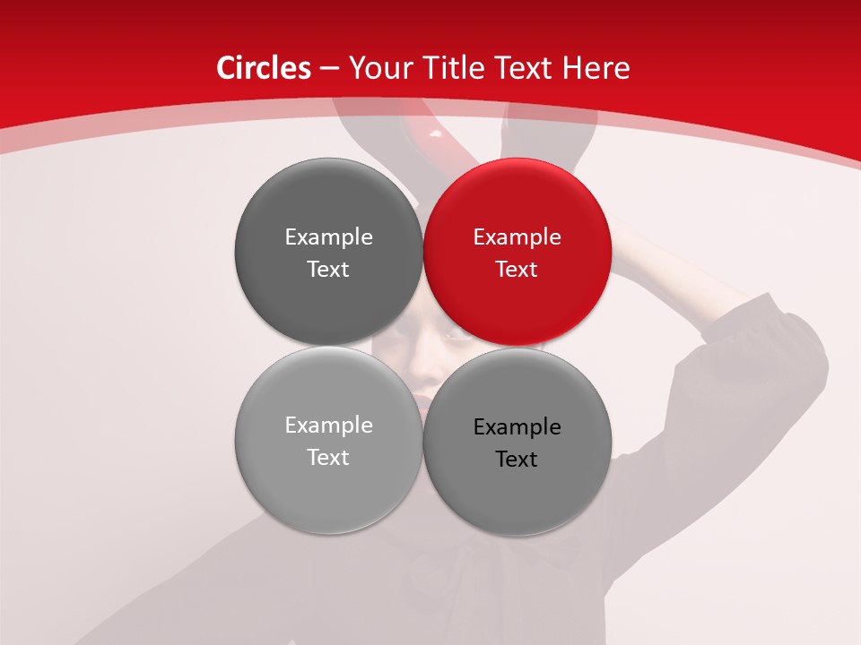 Person Beautiful Pose PowerPoint Template