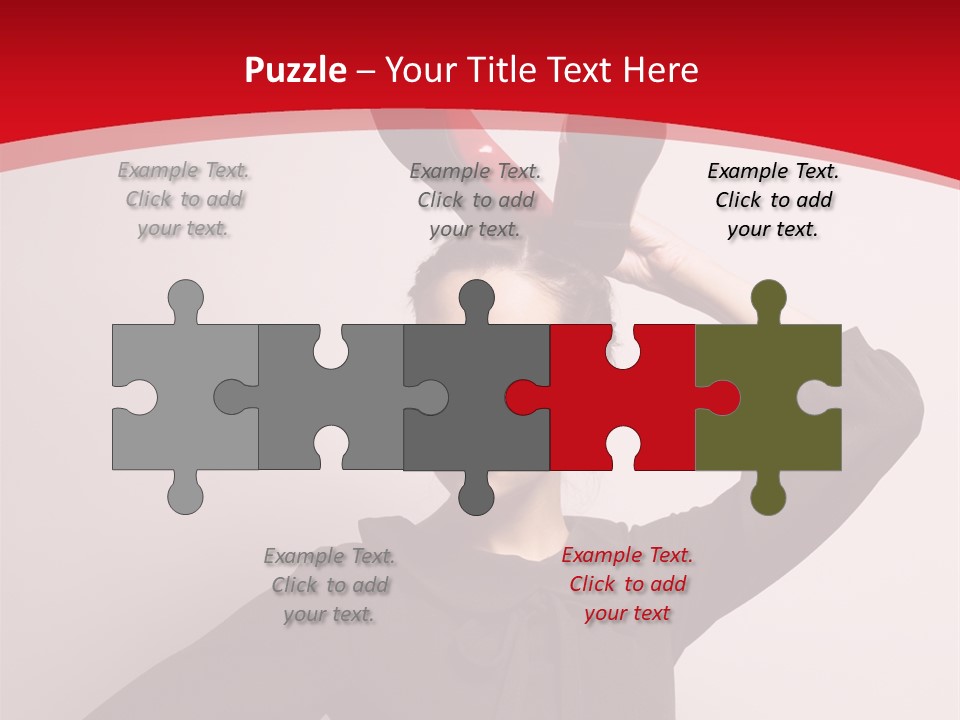 Person Beautiful Pose PowerPoint Template