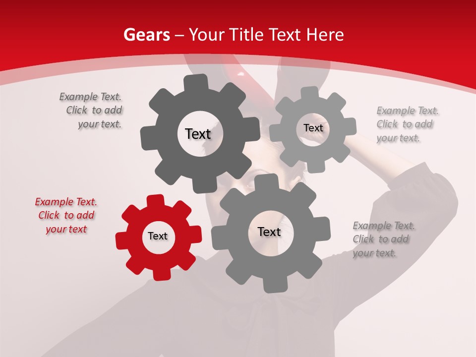 Person Beautiful Pose PowerPoint Template