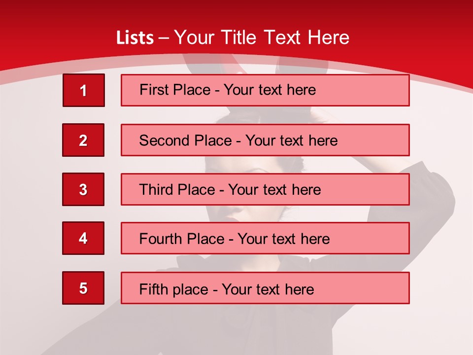 Person Beautiful Pose PowerPoint Template