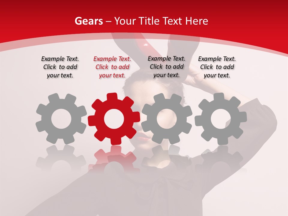 Person Beautiful Pose PowerPoint Template