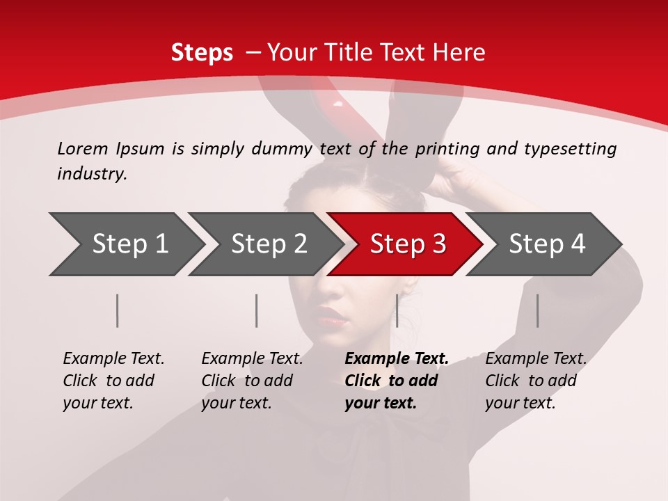 Person Beautiful Pose PowerPoint Template