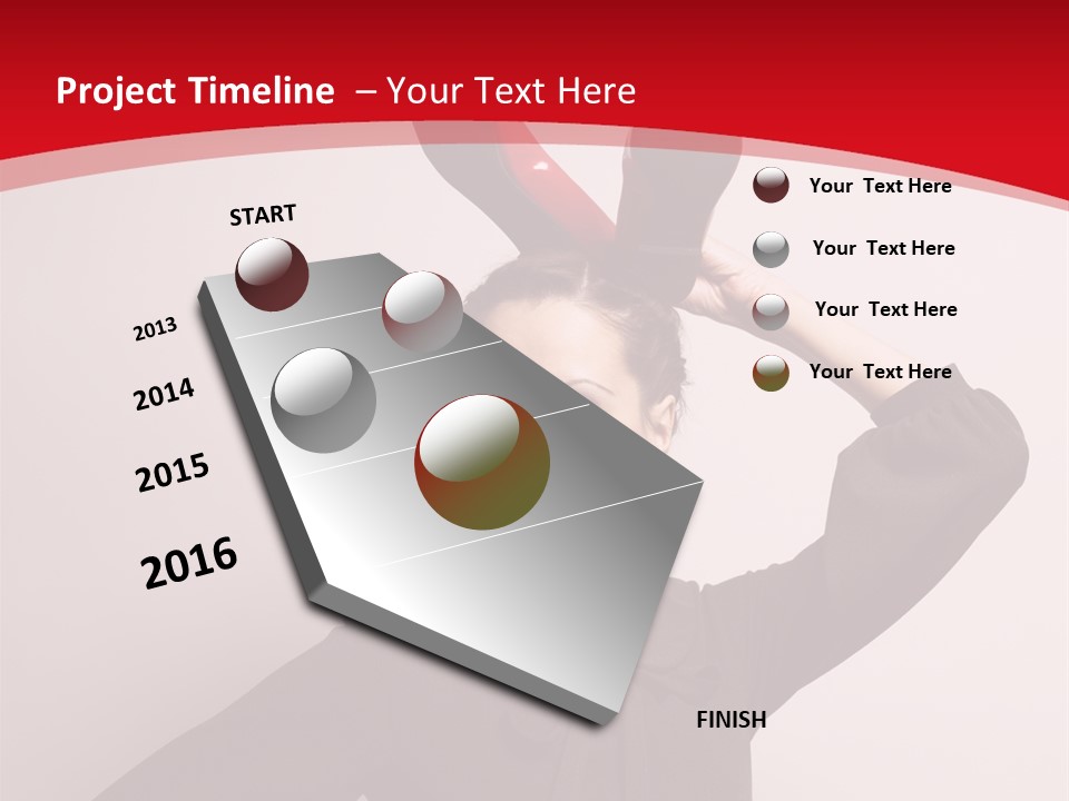 Person Beautiful Pose PowerPoint Template