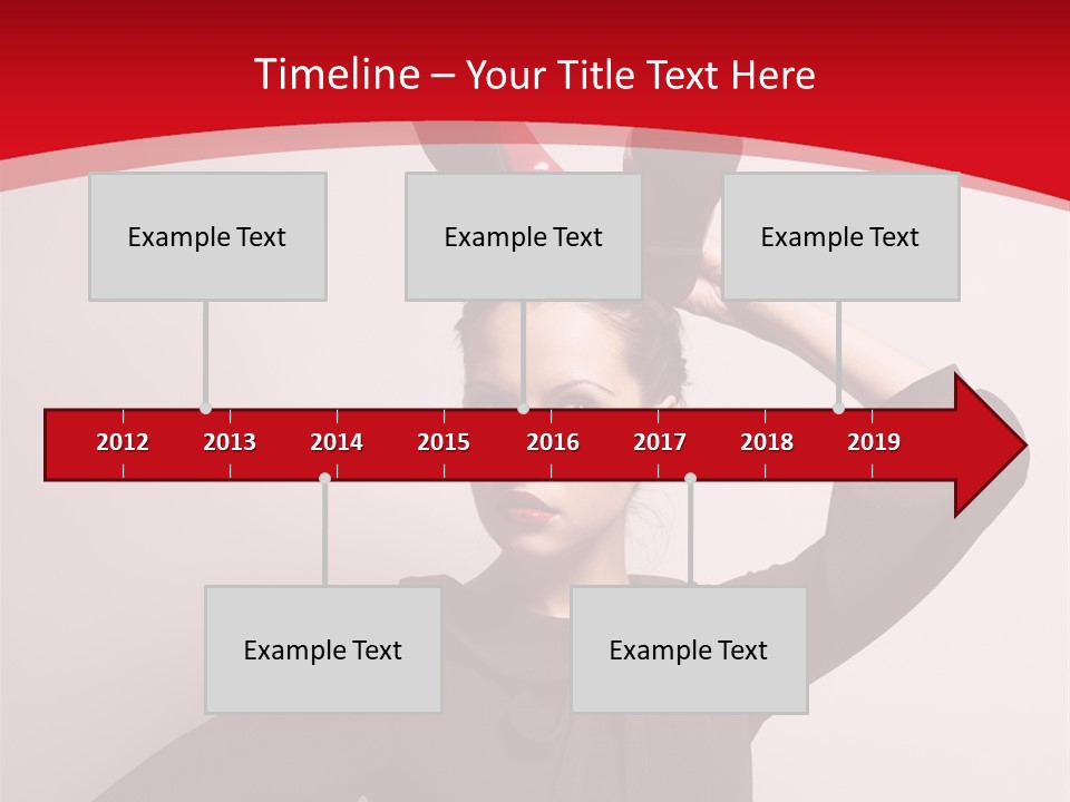 Person Beautiful Pose PowerPoint Template