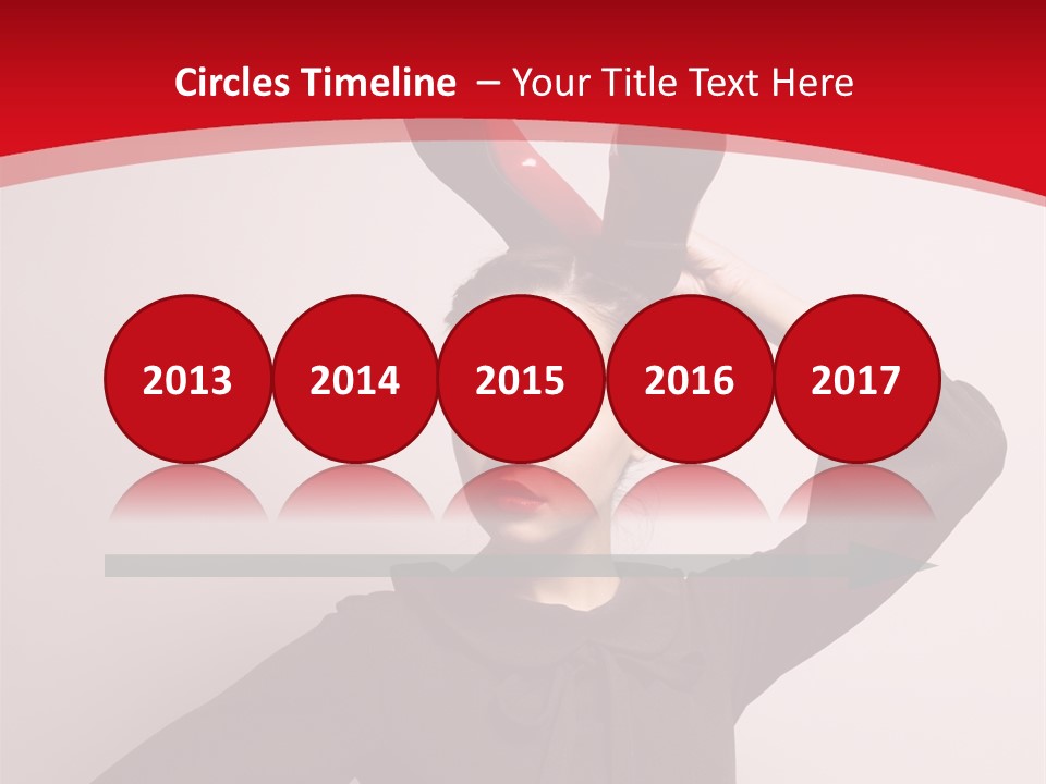 Person Beautiful Pose PowerPoint Template