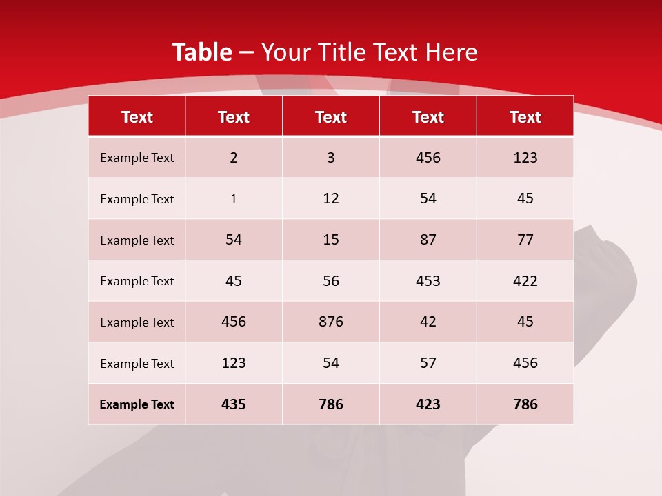 Person Beautiful Pose PowerPoint Template