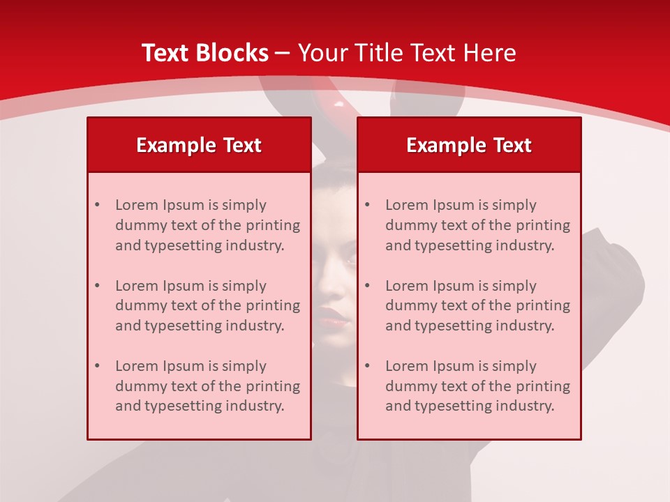 Person Beautiful Pose PowerPoint Template