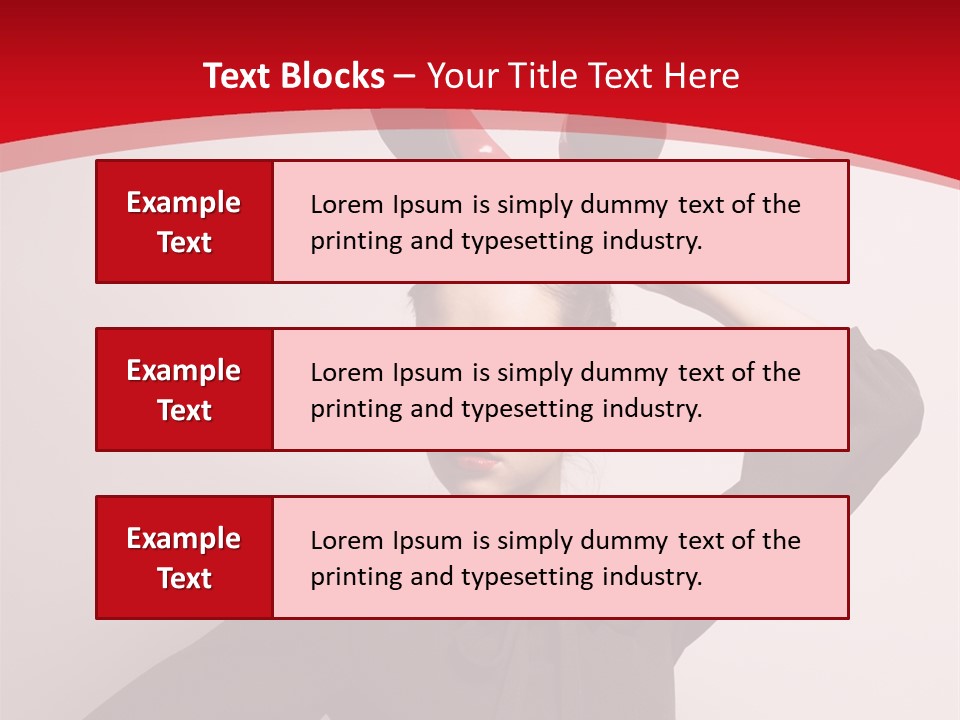 Person Beautiful Pose PowerPoint Template