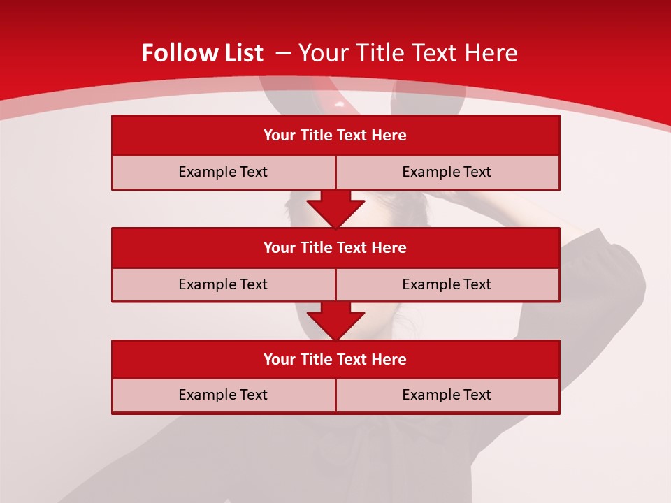 Person Beautiful Pose PowerPoint Template