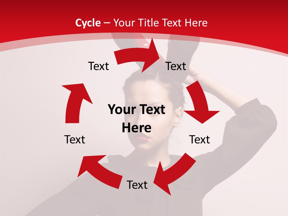 Person Beautiful Pose PowerPoint Template